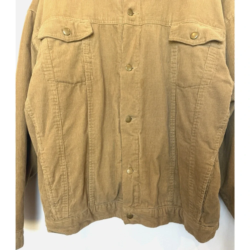 Vintage Chore Barn Coat Mens 2XL Corduroy Sherpa Marlboro Fleece Trucker‎ Jacket